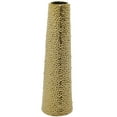 thumbnail image 6 of DecMode 25" Gold Ceramic Vase with Bubble Texture, 6 of 12