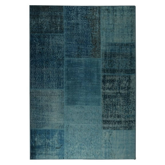 MA Trading Handmade Kony Turquoise Vintage Print Rug (India) - 5' x 8'
