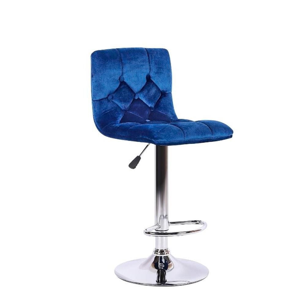 Tabouret réglable en cuir bleu de la collection Heavenly