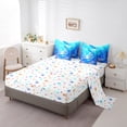 thumbnail image 3 of Erosebridal Axolotl Bedding Set 7 Pieces Bed In A Bag Twin Size,Cute Animal Salamander Comforter Teens Blue Ocean Sealife Sheet Set Kawaii Sea Creature Flat Sheet, 3 of 5