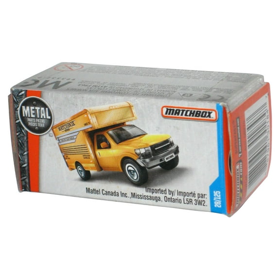 Matchbox Power Grabs Box (2016) Yellow MBX Moving Van Toy 28/125