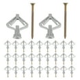 thumbnail image 6 of HOMEMAXS 50 Sets Hollow Wall Anchors Metal Expansion Bolts for Secure Mounting on Drywall Plaster Tile and Concrete Walls, 6 of 8