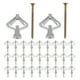 thumbnail image 3 of Kit de 50 anclajes para paneles de yeso, anclajes de mariposa, anclajes para paredes huecas, anclajes resistentes para montaje en pared seca, anclajes con tornillos, 3 of 7
