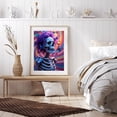 thumbnail image 6 of Diamond Art Kit for Adults, Skeleton Purple Hair Butterflies Swirl Diamond Painting for Adults Beginners, 5D DIY Diamond Art Painting Kits, Colorful Diamond Painting Craft for Home Decor 12x16, 6 of 7