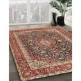 thumbnail image 2 of Ahgly Company Indoor Square Traditional Brown Red Medallion Area Rugs, 7' Square, 2 of 6