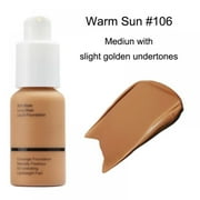 Matte Oil Control Full Coverage Foundation, 30ml Long Lasting Waterproof PHOERA Soft Matte Liquid Foundation