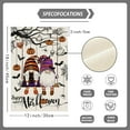 thumbnail image 6 of Happy Halloween Garden Flag Swing Gnomes Ghosts Pumpkins Bats Spider Web Yard Flag 12x18 Inch Double Sided Small Mini Yard Outdoor Outside Holiday Party Decoration, 6 of 6