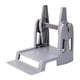 thumbnail image 1 of Soporte para etiquetas, práctico, resistente y estable, para rollos y etiquetas plegables. Gris, 1 of 9
