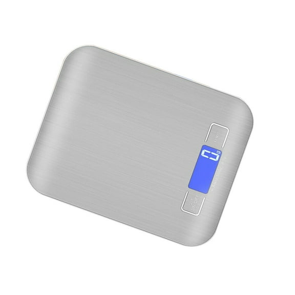 MEIBUTYUP Kitchen Scale Digital Stainless Steel Accurate Weight for Weighing Use Silver