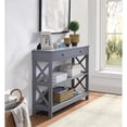 thumbnail image 1 of Pemberly Row Transitional One-Drawer Console Table in Gray Wood Finish, 1 of 10