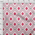 thumbnail image 3 of oneOone Cotton Flex Magenta Fabric Check Craft Projects Decor Fabric Printed By The Yard 40 Inch Wide, 3 of 4