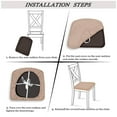 thumbnail image 4 of Dining Room Chairs Covers Dining Chair Seat Covers Removable Navy Blue, 4 of 9