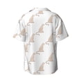 thumbnail image 2 of Wukai Leopard Print Men's Casual Short-Sleeve Button Down Shirt - Lightweight Summer Dress Shirt for Daily Wear-, 2 of 7