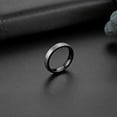 thumbnail image 3 of Tungsten Ring Size 4-15 Matte Brushed Comfort Fit 4mm, 3 of 7