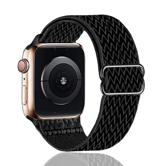 Watch Bands Compatible with Apple Watch Band 42mm 44mm 45mm, Stretchy Nylon Solo Loop Band for iWatch Series 7/6/5/4/3/2/1 SE, Adjustable Elastics Strap for Women Men
