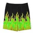 thumbnail image 3 of Teen Girls Flame Printed Summer Vacation Shorts Kids Comfort Loose Elastic Waist Cute Beach Shorts for Boys 5-14 Years, 3 of 3