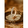 thumbnail image 3 of Vintage Marquise Round Full Eternity White Moissanite Wedding Band, 10K Rose Gold Plated, 3 of 4