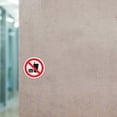 thumbnail image 4 of Safety Reminder Round No Food Or Drinking Sticker Decal for Workshop Environment Window Multi Adhesive 10Pcs, 4 of 4