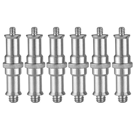 

6PCS Metal Threaded Screw Adapter 1/4 inch to 3/8 inch Adapter Spigot Screw