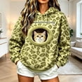 thumbnail image 2 of TGPMGRZ Leopard Print Hoodies, Oversized Hooded Sweatshirt with Pocket Front Carry Pouch for Cats Dogs, 2 of 5