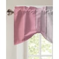thumbnail image 2 of Tie Up Valance Curtain for Kitchen,Grey Gradient Farm Wood Board Rod Pocket Short Curtains Adjustable Tie-Up Shade Valances,Pink Wooden Grain Window Treatment for Bathroom Living Room Bedroom, 2 of 8