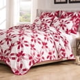 thumbnail image 2 of Greenland Home Fashions Wedding Ring Reversible Red Coverlet Set, Adult, 2-Piece Twin/XL, 2 of 7