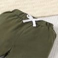 thumbnail image 5 of Zehjuhan Baby Boys Fall Winter Outfits Long Sleeve Crewneck Color Block Sweatshirt Top and Solid Pants Green White，3-6M, 5 of 7