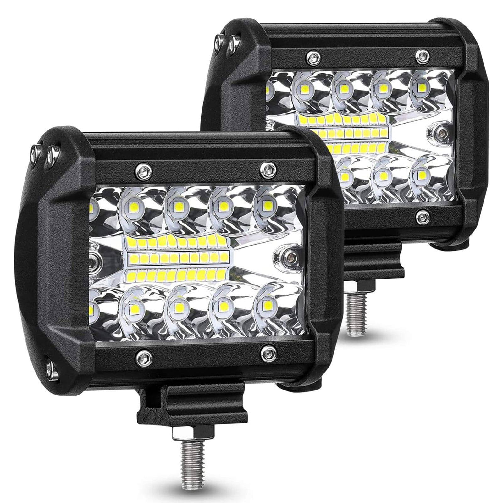 2X 6"Inch 60W LED Work Light Bar Flood Spot Combo Fog Lamp Offroad Driving Truck