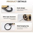 thumbnail image 6 of 3 in 1 New Multifunctional Retractable Pull Reel Carabiner Keychain, Heavy Duty Carabiner Badge Holder & Retractable Keychain with Badge Strap and Key Ring, 6 of 8