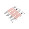 thumbnail image 2 of CHICHUMID 4 Pcs Pinces Élastiques Roses pour Rallonge de Taille de Pantalon Coupe-Vent Imperméables pour Cyclisme et Randonnée en Plein Air, 2 of 6