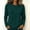 Army Green, variant on Women's Cotton Long Sleeve Tee Crewneck 100% Cotton Soft Breathable Relaxed Fit Casual Everyday Top 10 Colors S-XXL
