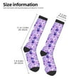 thumbnail image 5 of Balery Violet Fun Novelty Socks Men'S Women'S Crew Socks Funny Crazy Novelty Socks Quirky And Cool Socks, 5 of 9