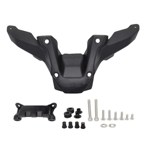 Soporte del parabrisas,Soporte de parabrisas de motocicleta Compatible negro,Reemplazo de la protección del soporte del deflector de viento,Soporte de accesorios de modificación de