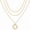 Gold, variant on Layered Necklaces for Women Dainty Stackable Chain Set Heart Cross Bow Circle Zircon Pendant Paperclip Choker Minimalist Trendy Jewelry Gifts for Ladies