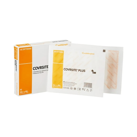 COVRSITE Plus Composite Dressing, Non-Sterile, 4 in x 4 in, 10 Count, 1 Pack