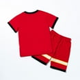 thumbnail image 4 of Hessimy Toddler Boy Summer T Shirt Shorts Outfits Short Sleeve Tee Tops Clothes Set（Red,7-8 Years), 4 of 7