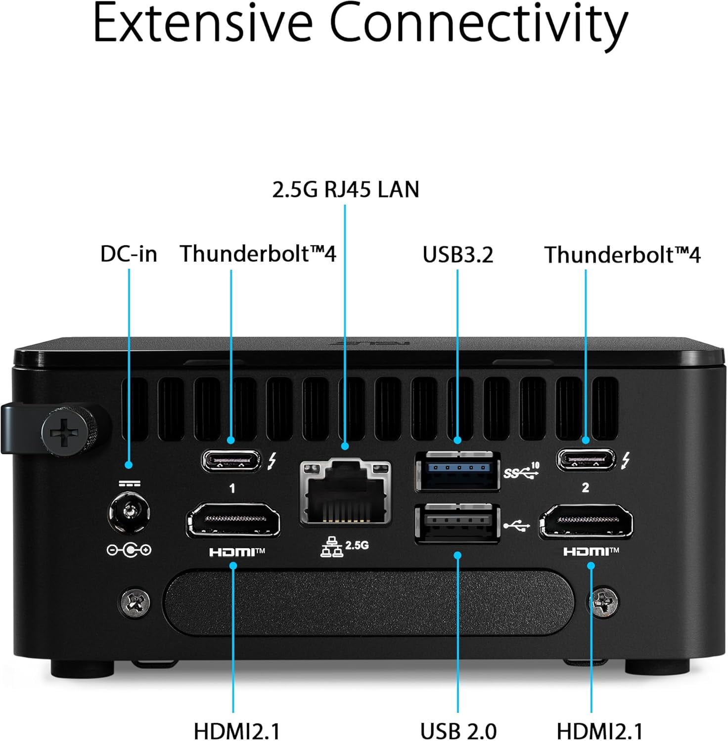 ASUS NUC 13 Pro Mini PC Intel Core i5-1350P vPro, 32GB RAM, 2TB SSD, Enterprise Business Desktop, 8K Quad Display, WiFi 6E, Windows 11 Pro