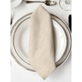 thumbnail image 2 of Cloth Napkins Set of 2 - 20x20 Inches, Vintage Cream Washable Reusable Table Napkins, Farmhouse Retro Beige Solid Color Soft & Absortbent Dining Napkin for Party Wedding Hotel Restaurant, 2 of 8