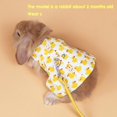 thumbnail image 4 of Bunny Clothes Pet Rabbit Costume Guinea Pig Lop-eared Rabbit Outdoor Cloth, Bananas M, 4 of 5