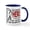 White/Navy Inside, variant on CafePress - D Brain Tumor Bravest Hero I Ever Knew 11 Oz Ceram - 11 oz Ceramic Mug - Novelty Coffee Tea Cup