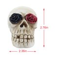 thumbnail image 4 of Diconna Halloween Decoration Skull Head with Lights Haunted House, 4 of 9