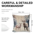 thumbnail image 2 of deer snow forest linen throw pillowcase decoration pillowcase gifting preferred 20x20 inch cushion cover 2 sets sofa pillowcase sofa bedroom living room car, 2 of 8