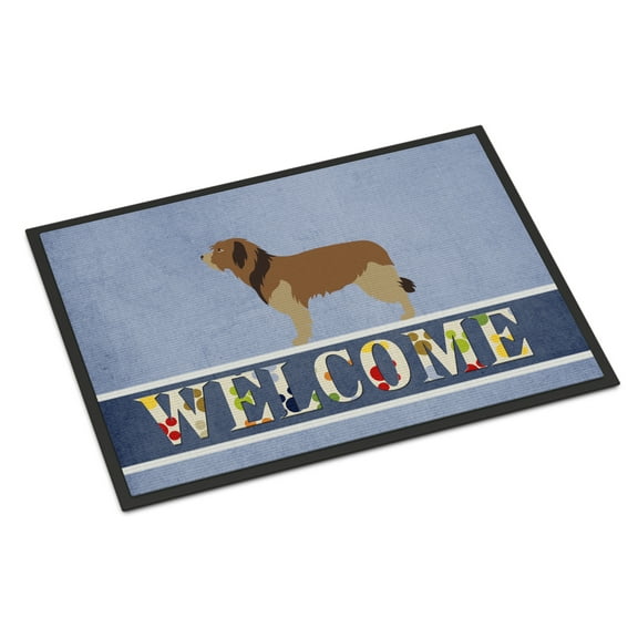 Carolines Treasures BB8295MAT Catalan Sheepdog Welcome Door Mat Indoor Rug or Outdoor Welcome Mat 18x27 Doormat  27"L x