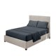 thumbnail image 4 of Juego de ropa de cama para el hogar Sábana de cama Funda de colchón Funda de almohada Juego de ropa de cama de poliéster de color sólido, gris oscuro, gemelo, 3pcs / set AweSitey HA6267-01B, 4 of 7