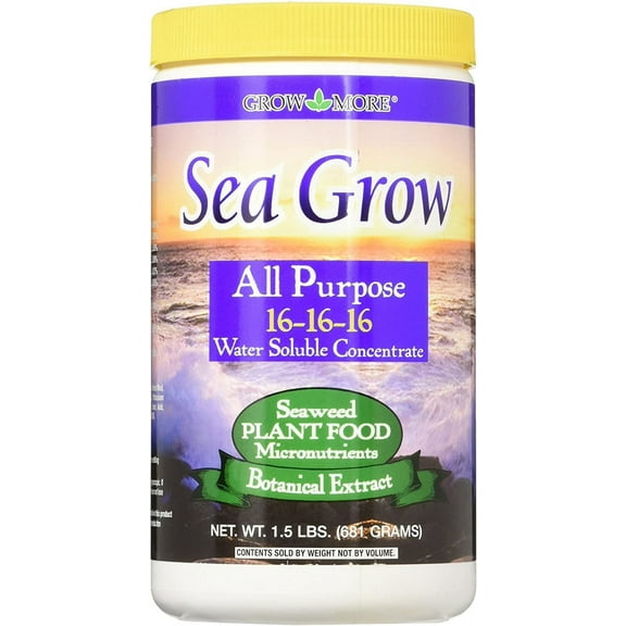 GROW MORE SEA GROW PLNT FD 16-16-16 1.5LB