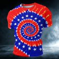 thumbnail image 4 of WAYUTE Mens T Shirts Tie Dye Graphic Basic Tees Summer Casual Short Sleeve Crewneck Fashion T-Shirt for Man Streetwear,XL, 4 of 5