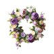 thumbnail image 3 of Coronas de peonías para puerta principal, corona de primavera/verano, flores artificiales de 15 pulgadas para Púrpura, 3 of 8