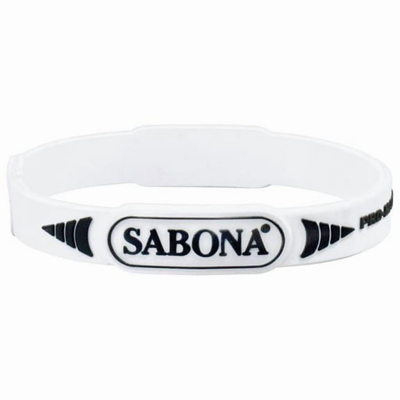 Sabona Pro samarium cobalt Magnetic Sport Wristband, White, XL