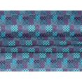thumbnail image 5 of oneOone Velvet Turquoise Blue Fabric Floral Sewing Craft Projects Fabric Prints By Yard 58 Inch Wide, 5 of 5