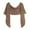 Coffee, variant on Fashion Winter Warm Solid Color Knitted Wrap Scarf Thick Shawl Cape with Sleeve for Women Wild Wrap